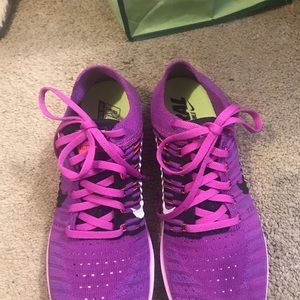 Ladies Nike free RN flyknit purple